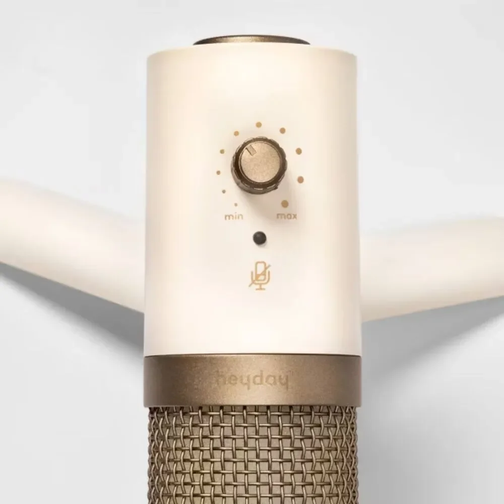 Desktop Microphone - heyday Stone White: USB-C Condenser for PC